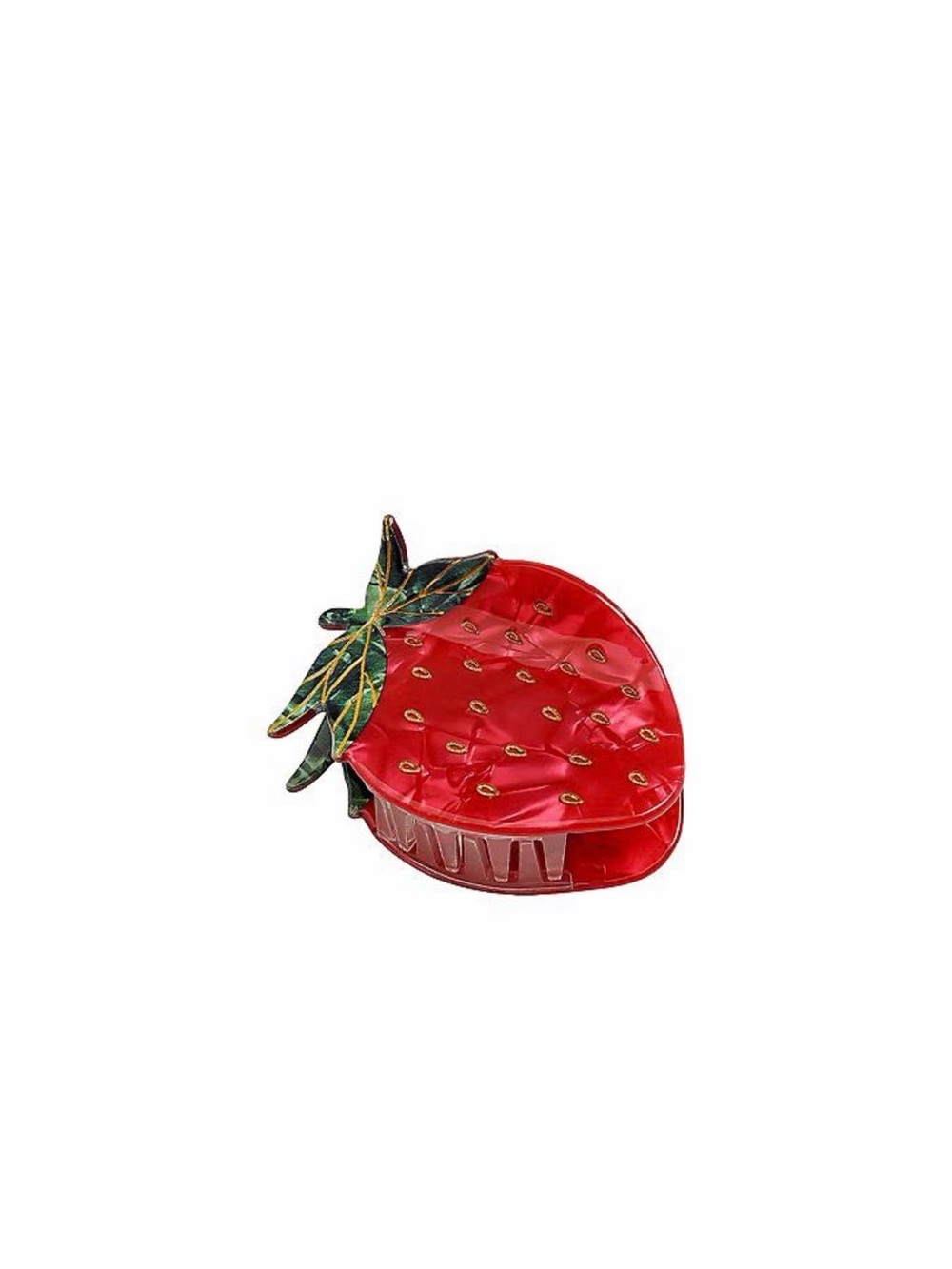 Emberly Red Strawberry Claw Clip - Picture 3 of 3